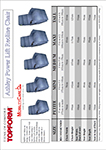 TOPFORM Ashley sizing chart