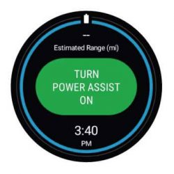 PushTracker E2 - Toggle between power assist on/off.