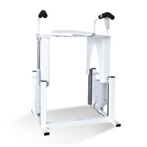 Vertica seat lift - vertical commode lifter over toilet.