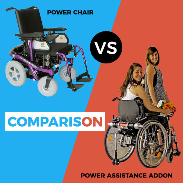 Power chair Vs Power Assistance Addon