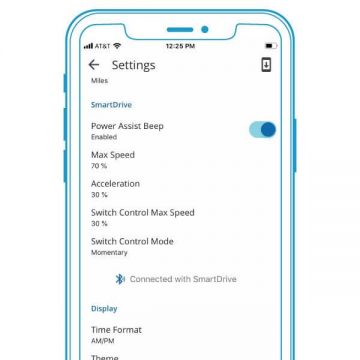 PushTracker App - seamlessly adjust your settings.