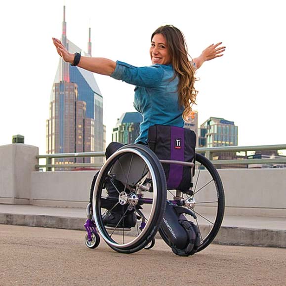 SmartDrive MX2 wheelchair power assistance