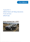 Toyota Rav 4 fitting instructions for Milford